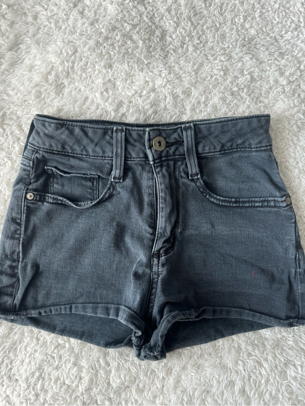 Arizona Jean Company Black Denim High-Rise Shorts